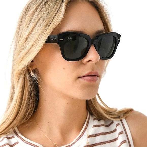 Ray-Ban Accessories - Ray-Ban Womens Ray-Ban Sunglasses State Street RB2186 901/31 49-145